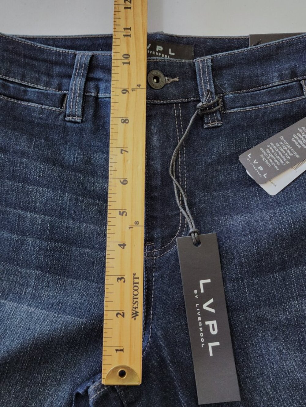 Liverpool Los Angeles High Rise Straight Jeans 28 Dark Wash NWT - Picture 8 of 9
